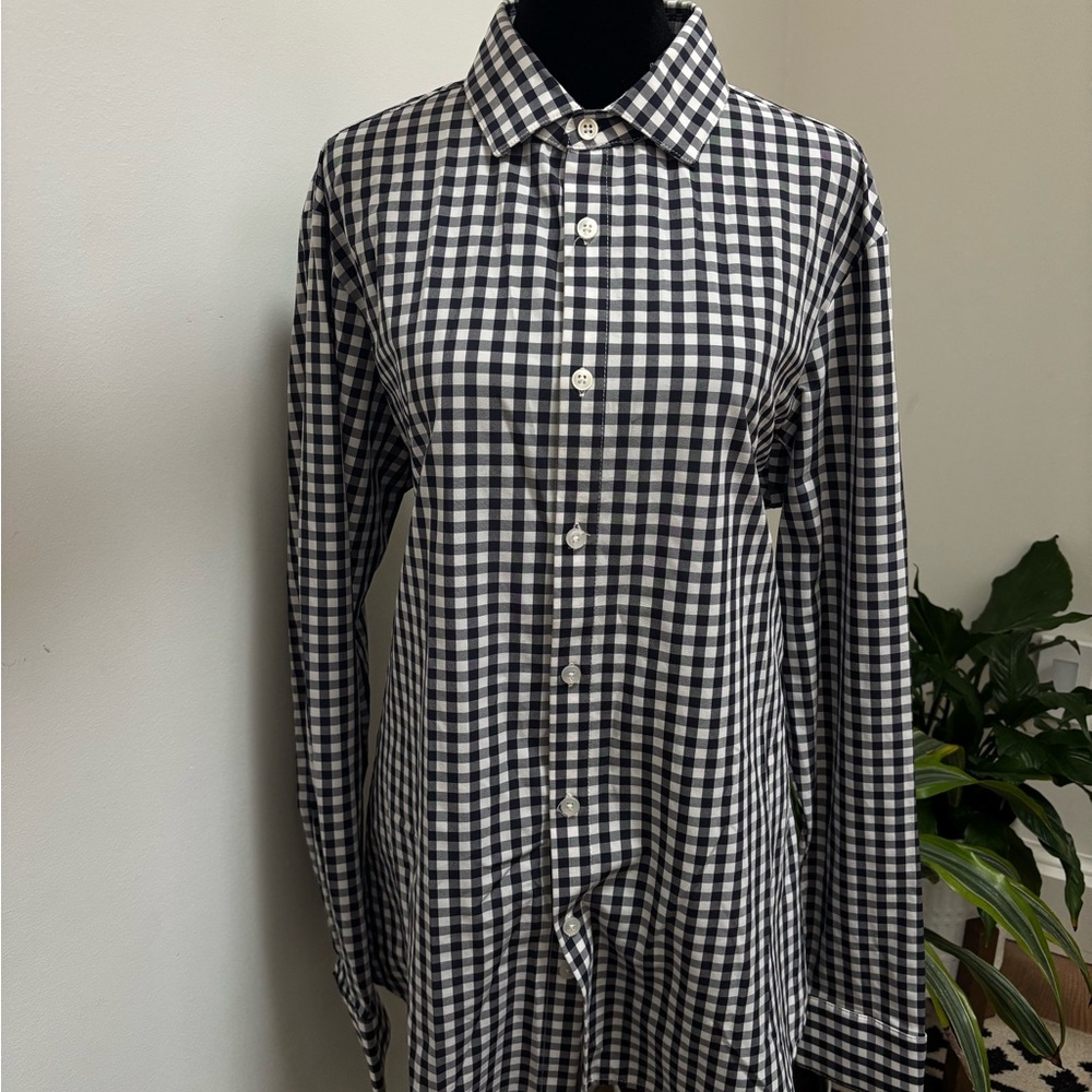 Mizzen+Main Black and White Gingham Men's Shirt